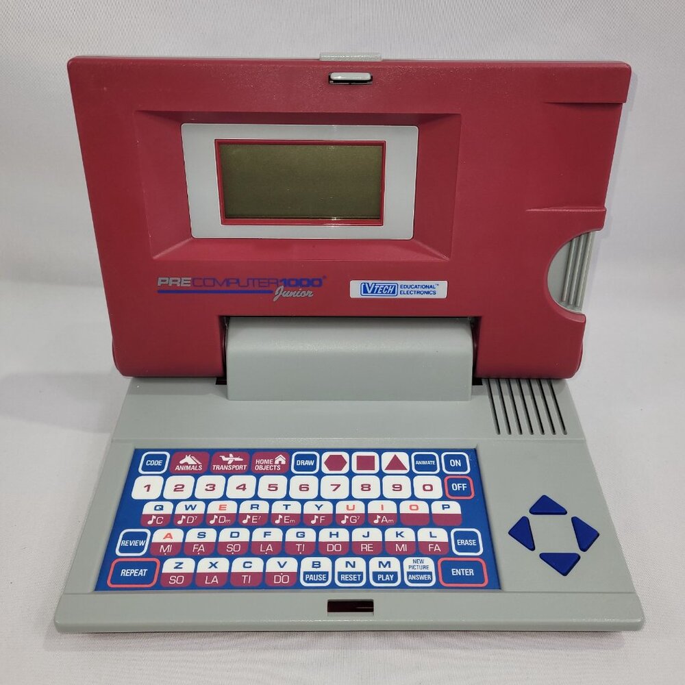 Pre Computer 1000 Junior Vintage 1990 Electronic Toy Computer by Vtech
